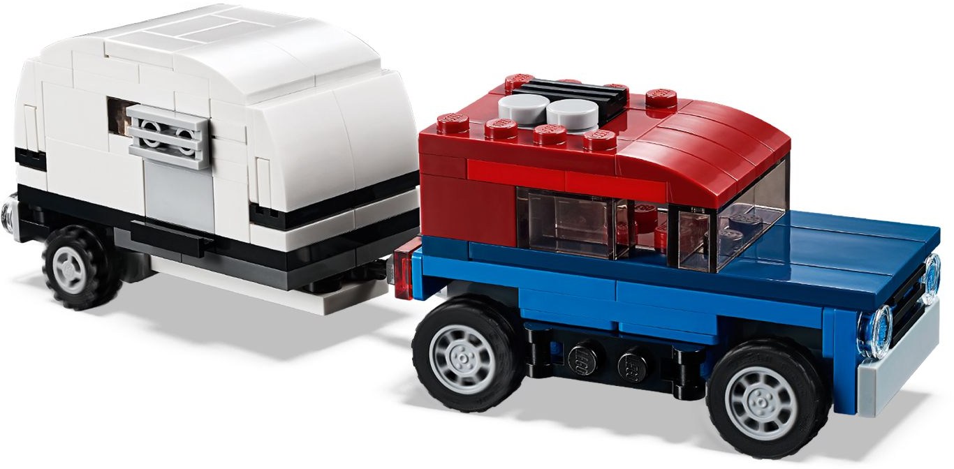 LEGO 31091 Shuttle Transporter: 3-in-1 Space Shuttle, Helicopter & Car Toy - SuperSaverAU - view 6