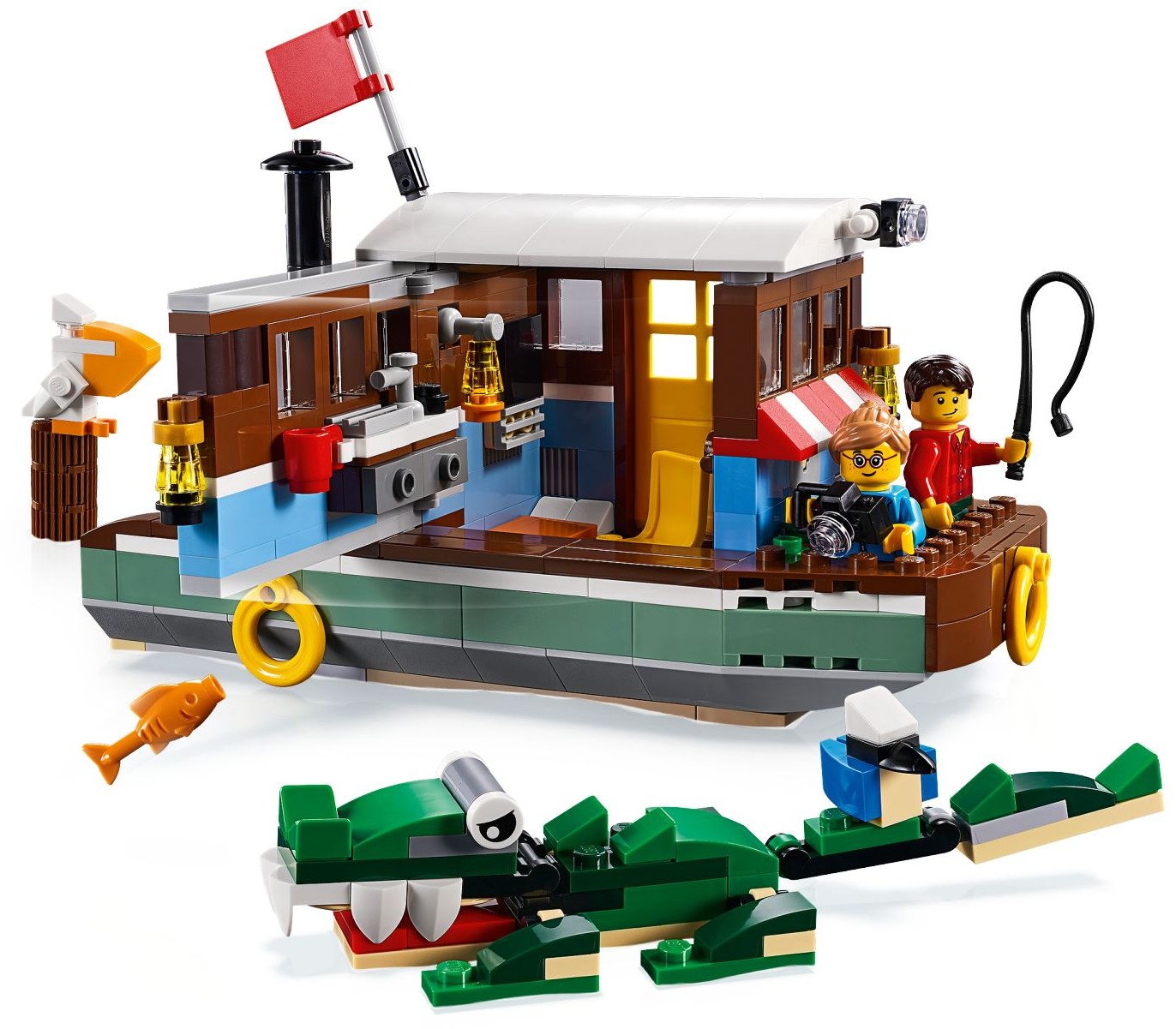 LEGO Creator 3 IN 1 Riverside Houseboat Set (31093) - SuperSaverAU - view 3