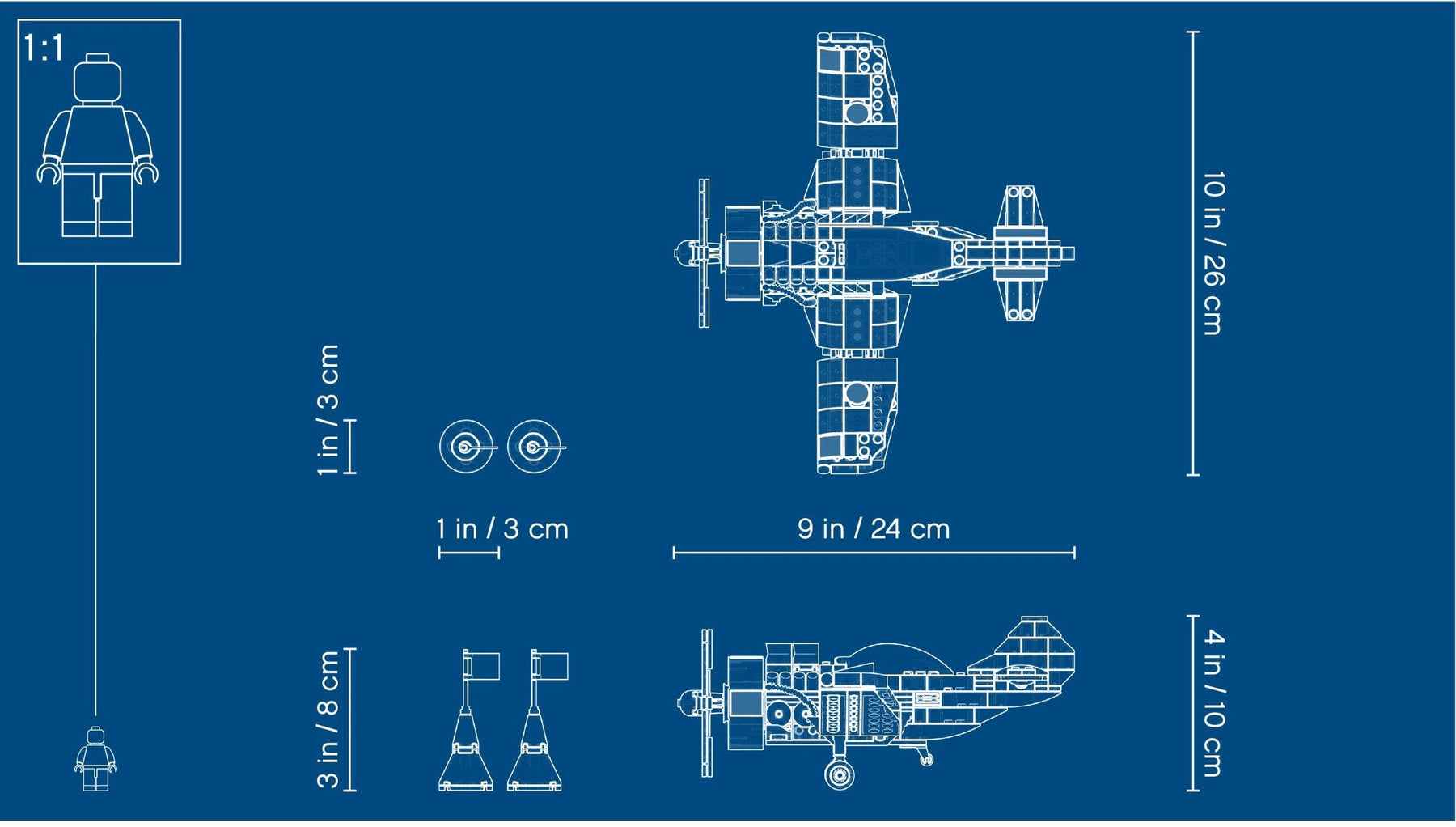 LEGO 31094 Race Plane 3in1 Helicopter Jet Pilot - SuperSaverAU - view 5