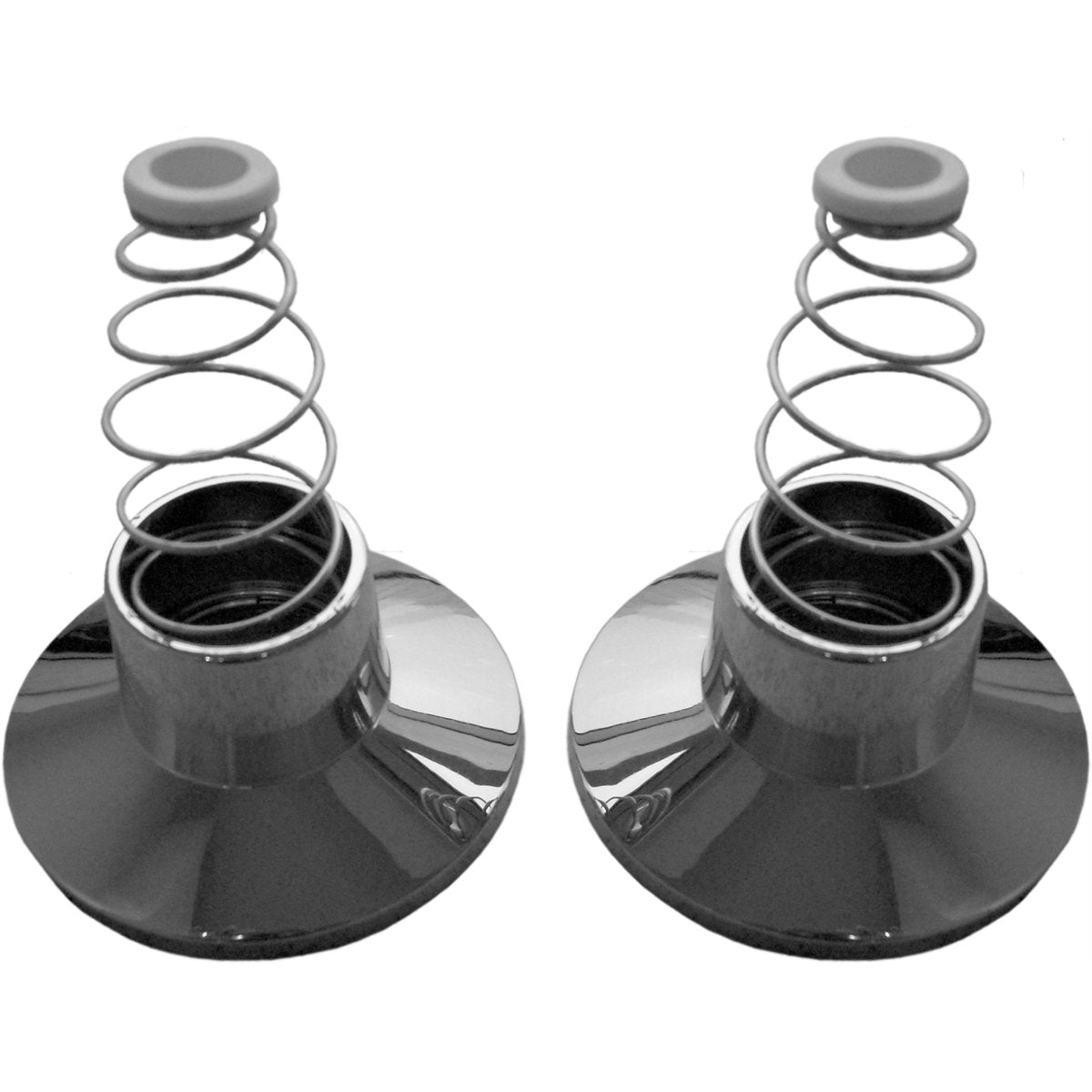 Shaw Mason Wall Flange - 165mm x 65mm - Plastic - Chrome Plated - 2 Pack - SuperSaverAU - view 1