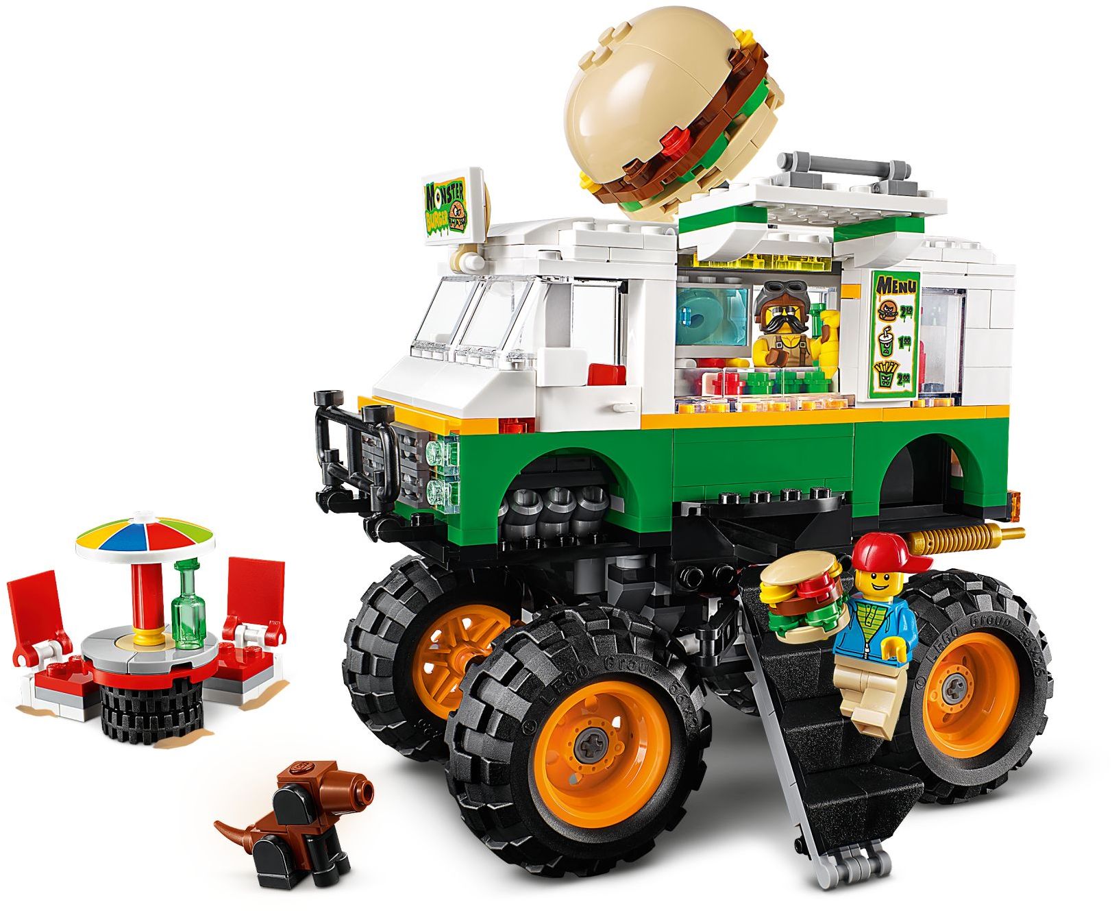 LEGO 31104 Monster Burger Truck: 3-in-1 Food Truck, Off-Roader, Tractor - SuperSaverAU - view 2