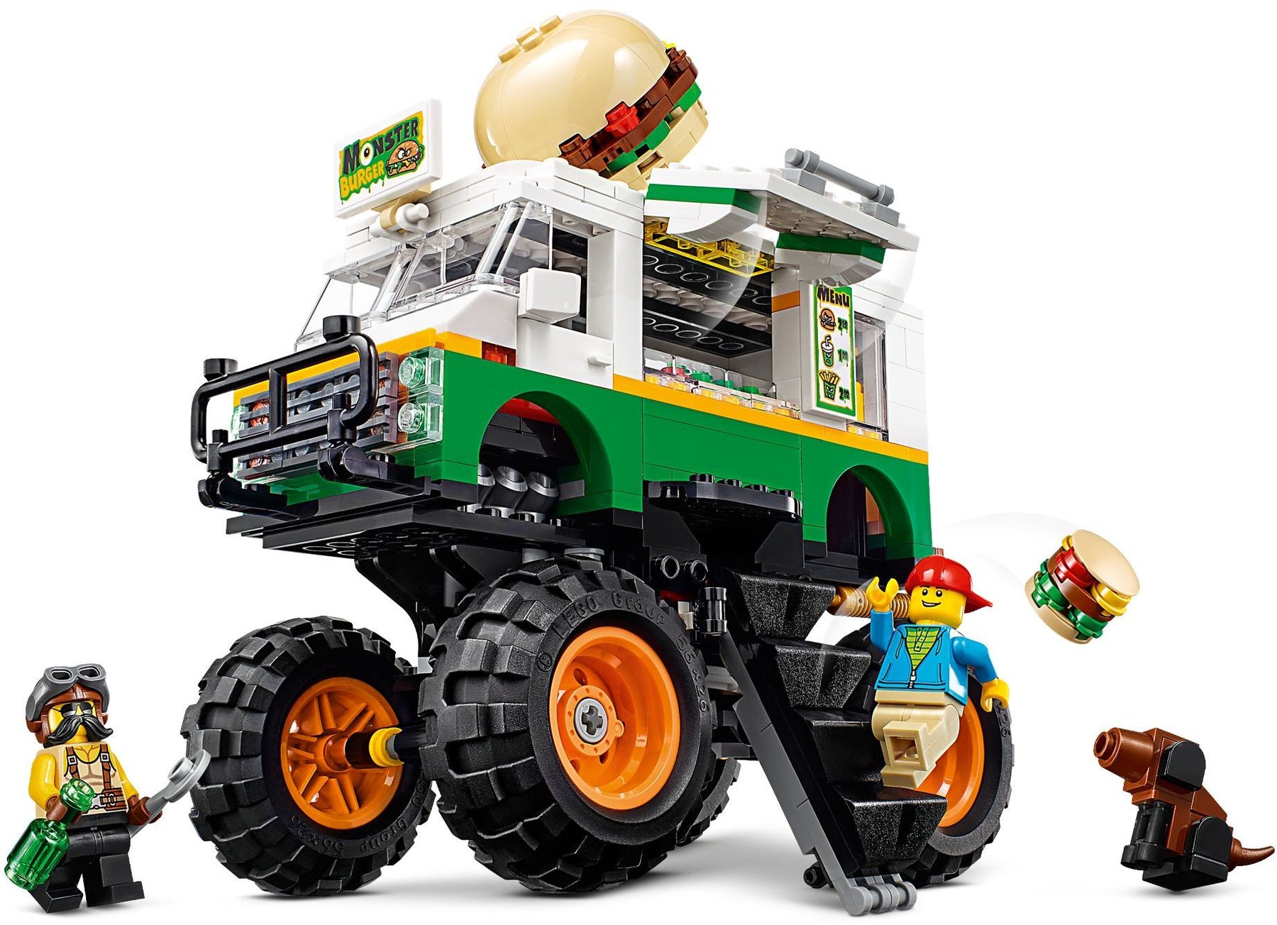 LEGO 31104 Monster Burger Truck: 3-in-1 Food Truck, Off-Roader, Tractor - SuperSaverAU - view 3