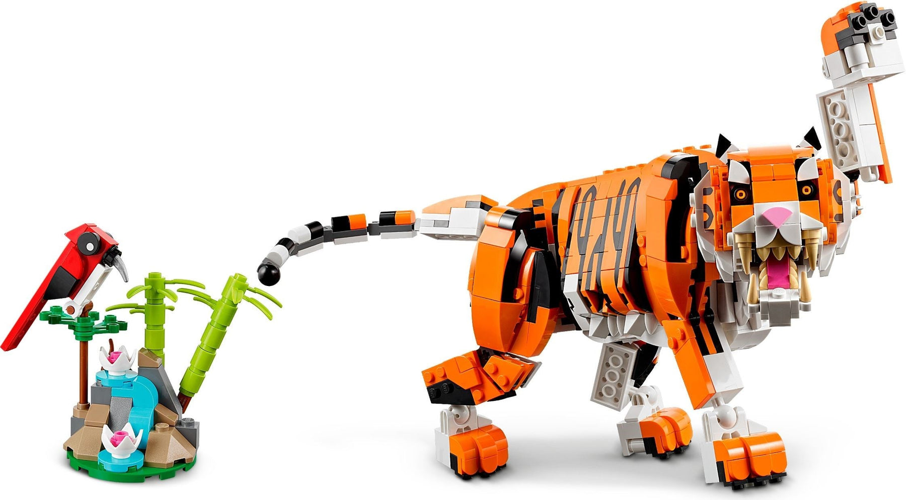 LEGO Creator 31129 Majestic Tiger 3 in 1 Set 755 Pieces - SuperSaverAU - view 2