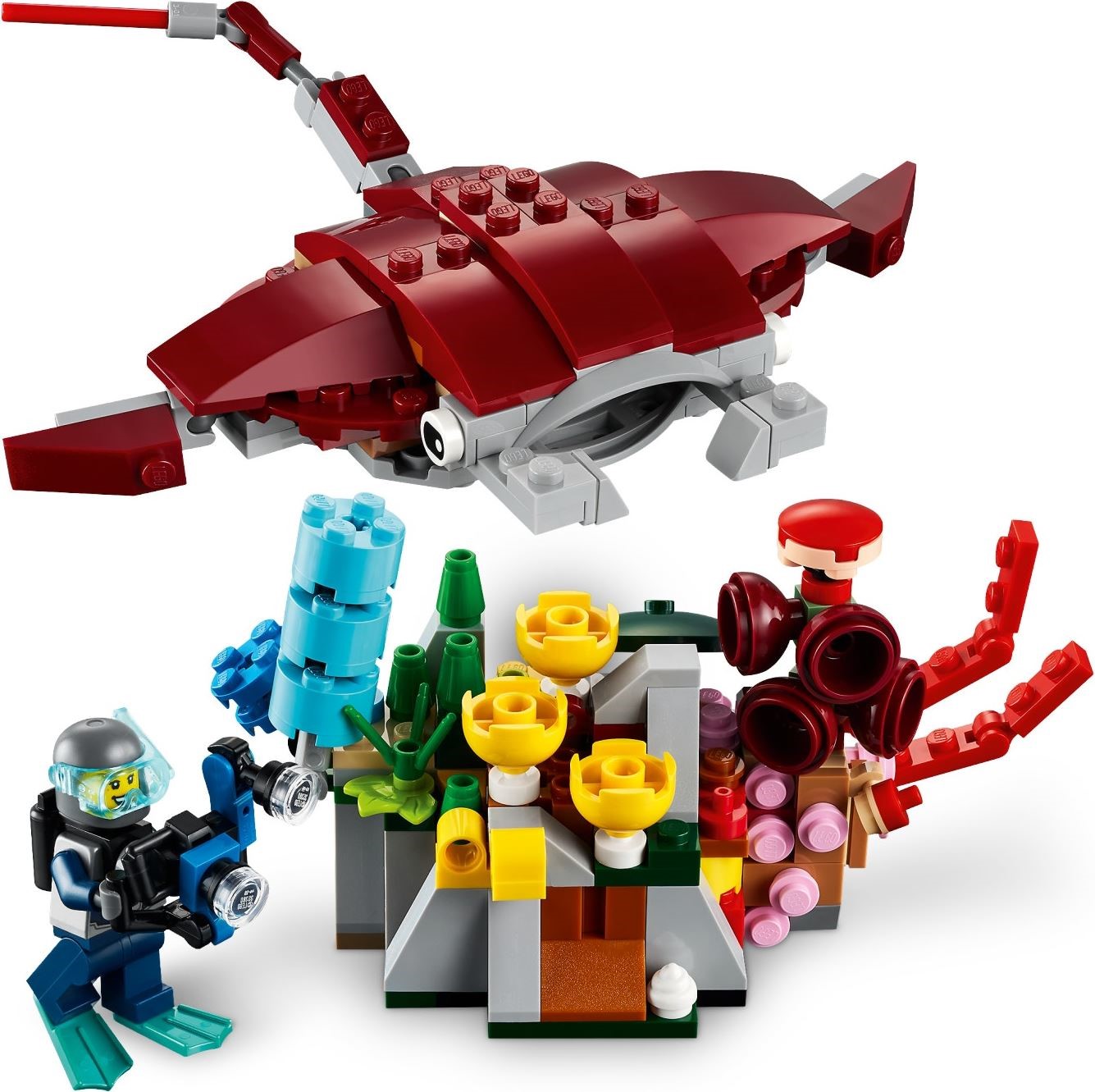 LEGO 31130 Sunken Treasure Mission: Submarine, Octopus & More! - SuperSaverAU - view 3