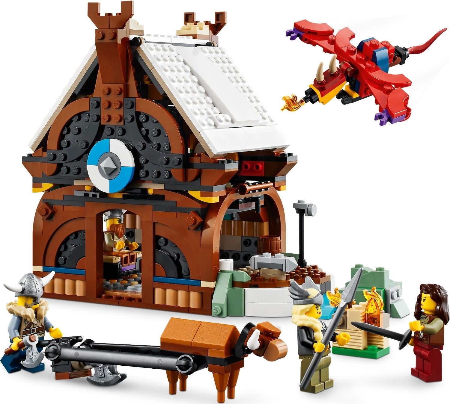 LEGO 31132 Viking Ship & Midgard Serpent 3in1 Building Set - SuperSaverAU - view 3