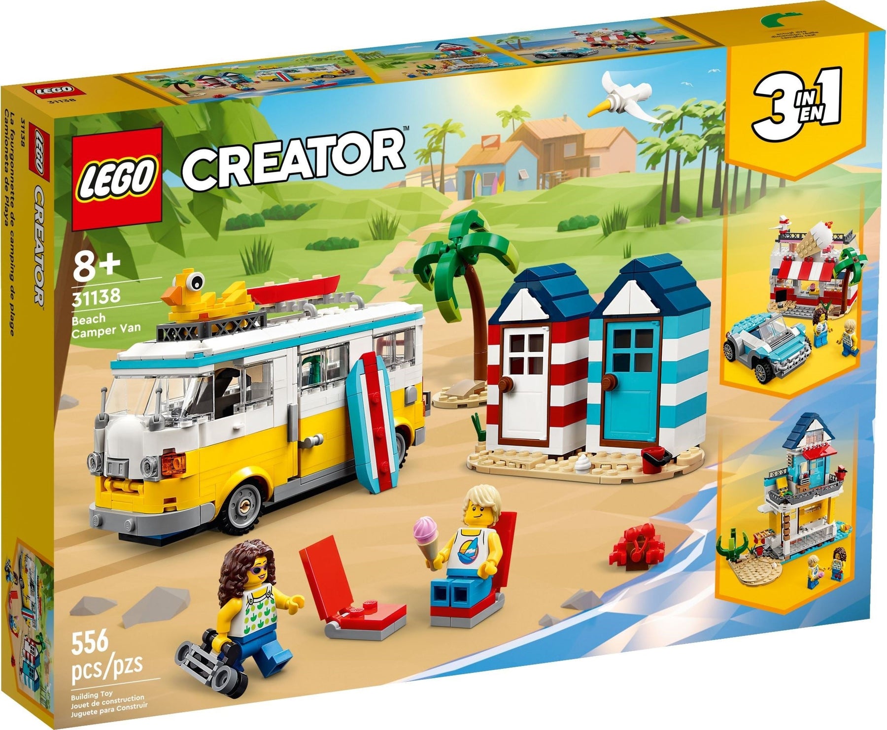 LEGO Creator 31138 3-in-1 Beach Camper Van - SuperSaverAU - view 1