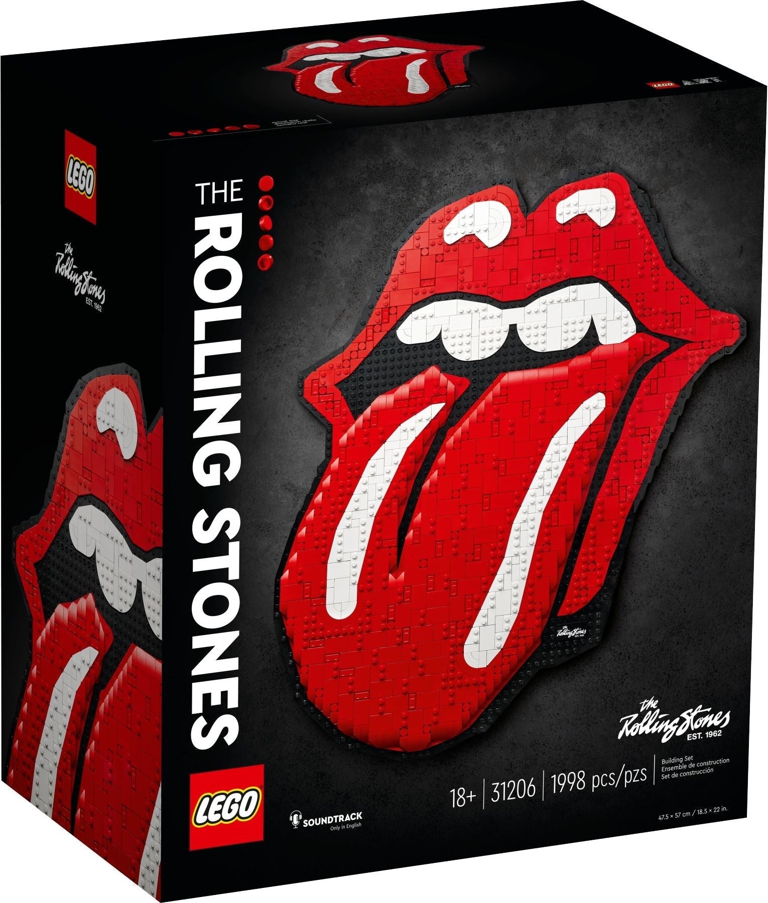 LEGO 31206 Rolling Stones Logo Art Set - SuperSaverAU - view 1