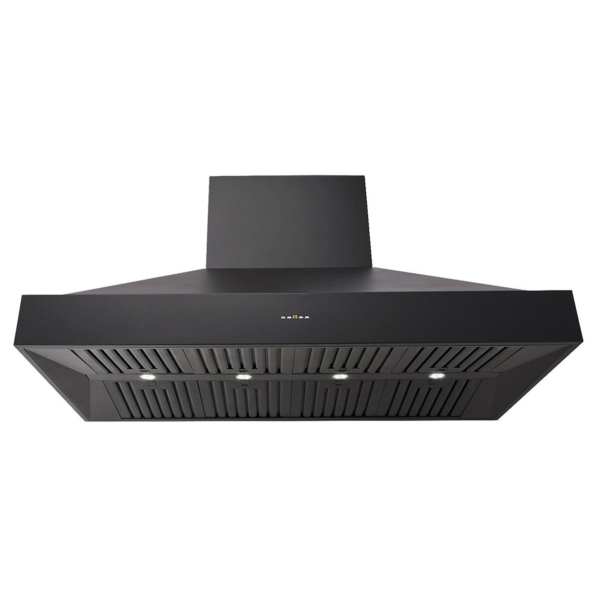 Schweigen 3000m³/h Silent BBQ Rangehood - 1500mm Black Wall Mounted, 304 Stainless Steel - CL8915BSP2KIT