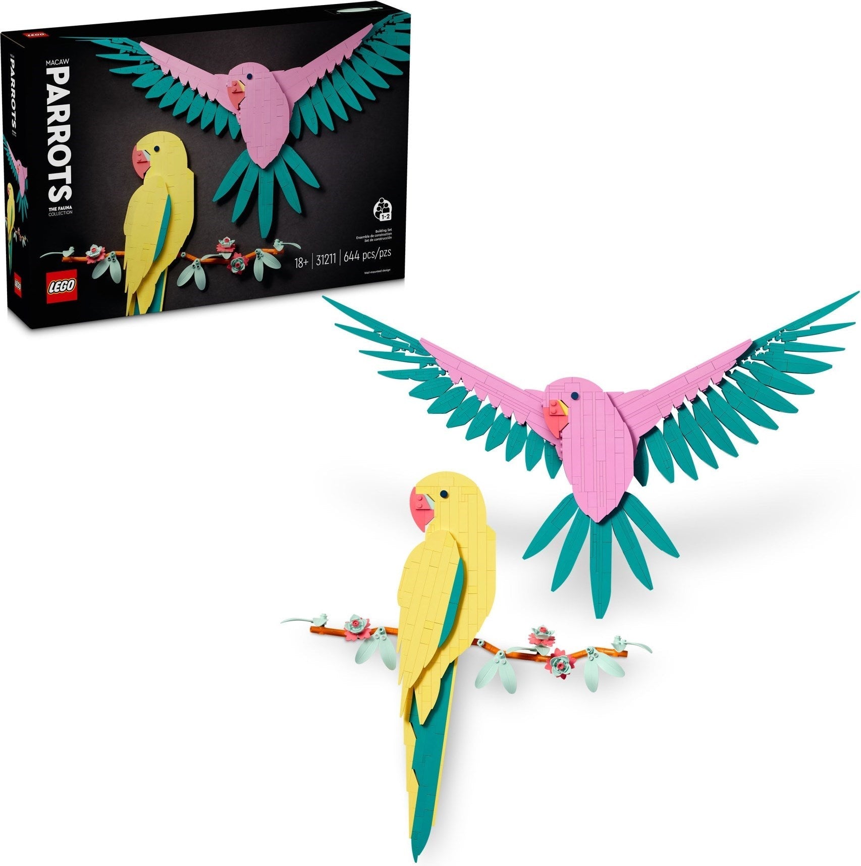LEGO ART Series 31211 The Fauna Collection – Macaw Parrots- Auzzi Store