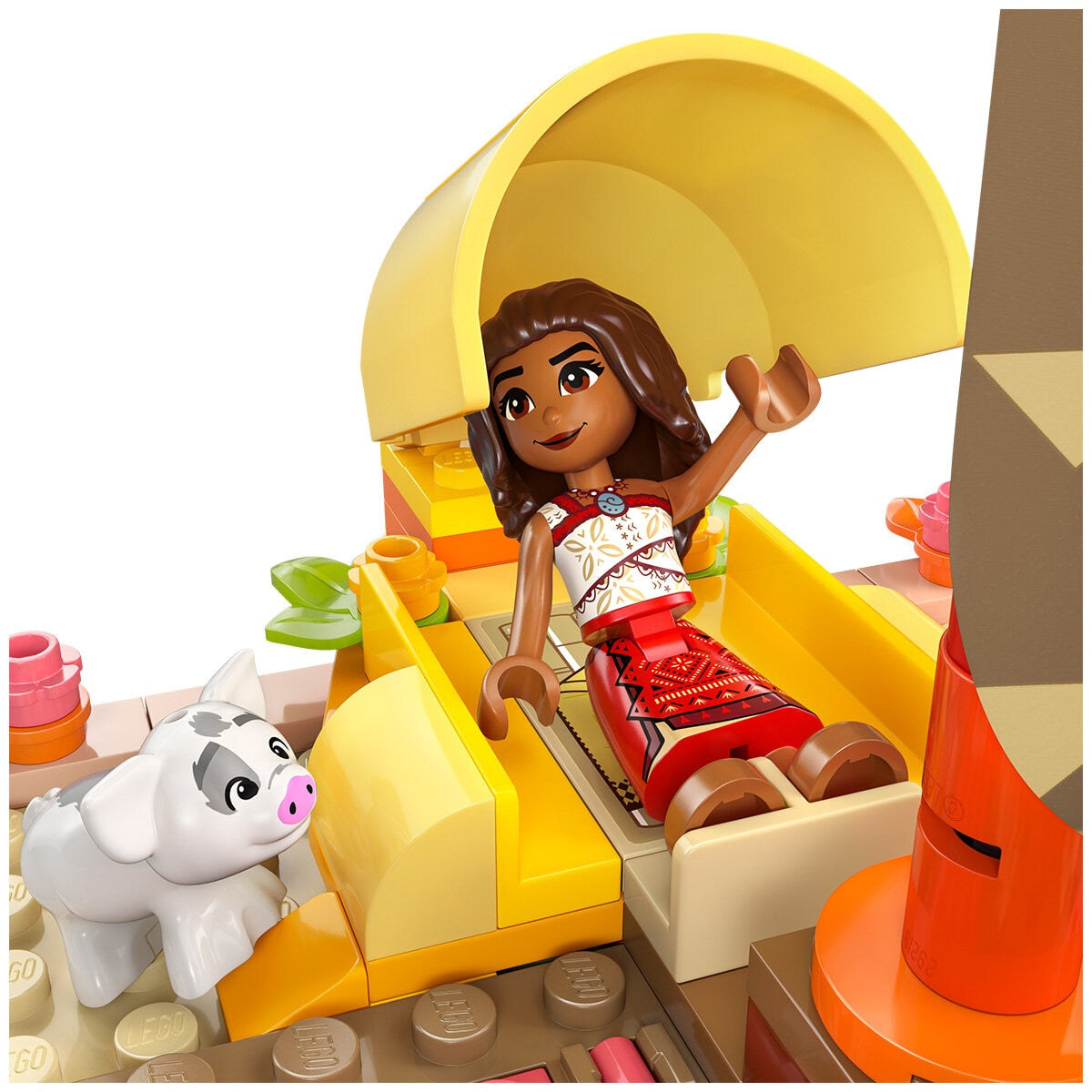 LEGO Disney Moana’s Adventure Canoe Fantasy Toy Model Kit 43270 - SuperSaverAU - view 5