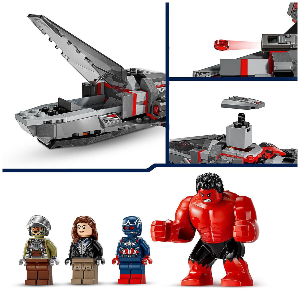 LEGO Marvel Captain America Vs Red Hulk Battle 76292 - SuperSaverAU - view 3