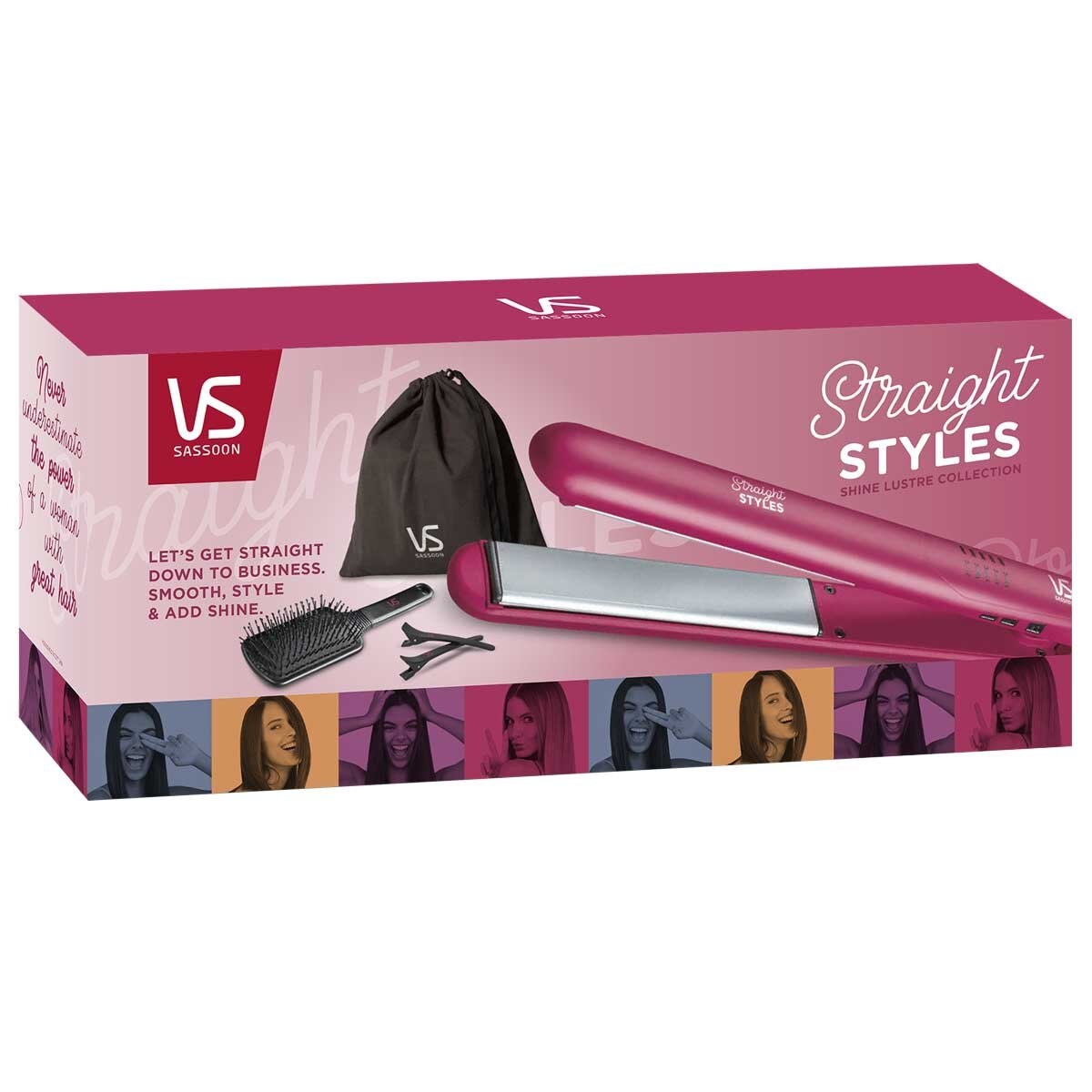 VS Sassoon Shine Lustre Straight Styles Straightener VSLE222A - SuperSaverAU - view 8
