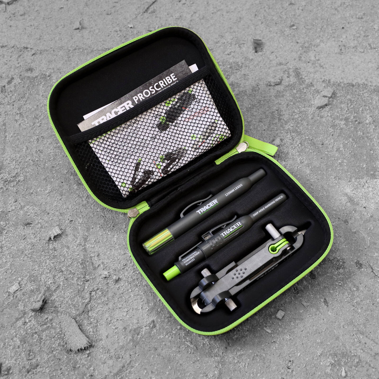 TRACER Proscribe with Deep Hole Pencil & 6 Replacement Lead Holster