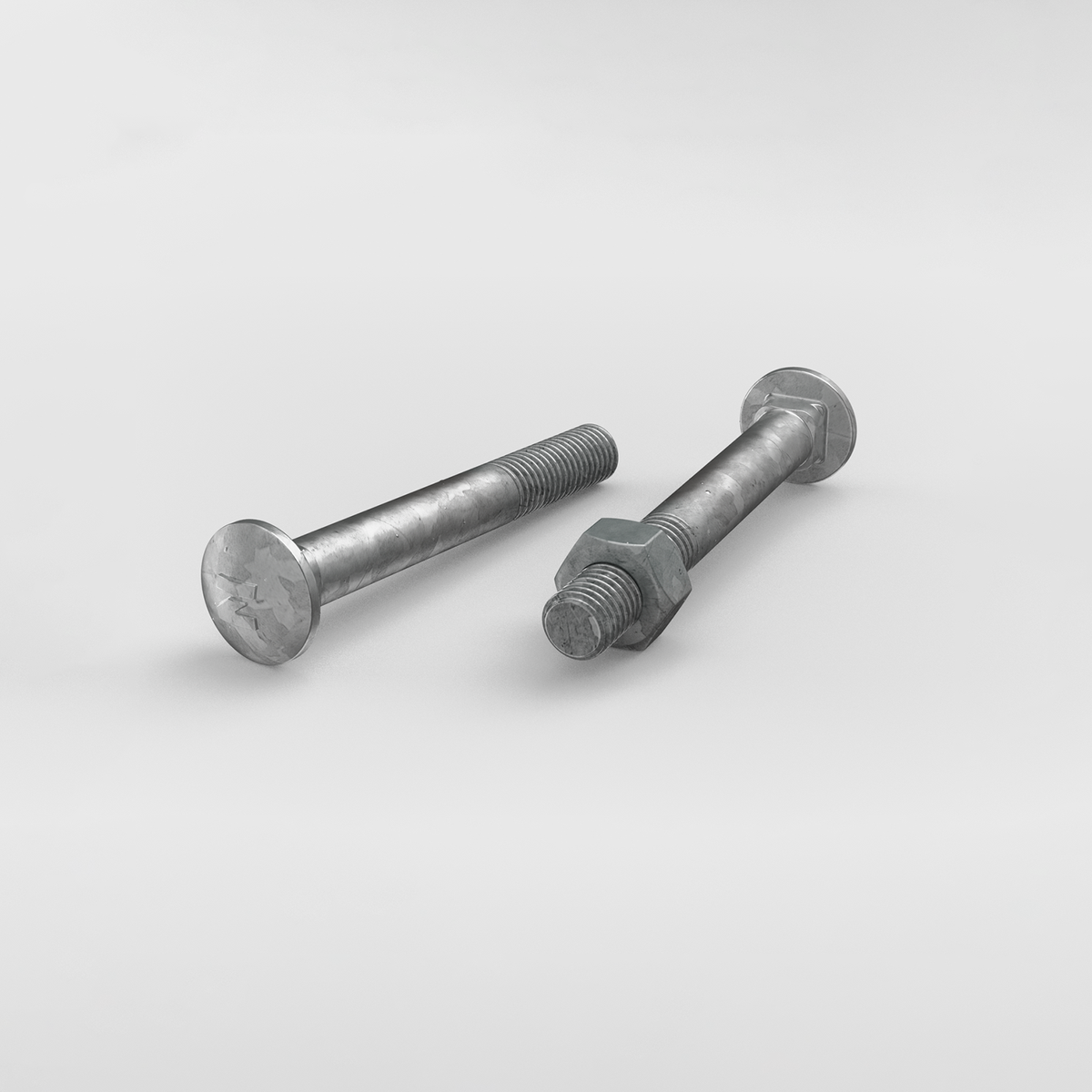 Zenith Cup Head Bolts And Nuts 75mm Hot Dip Galvanised 25 Pack - SuperSaverAU - view 3