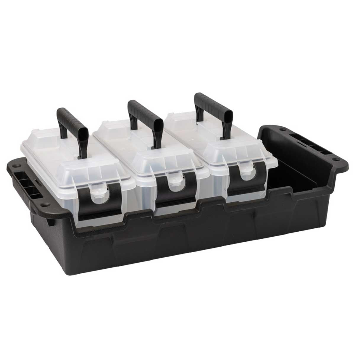 Greenmade Store All Multipurpose Storage Container 4 Pack - Clear, Stackable, Durable & Eco-Friendly - SuperSaverAU - view 1