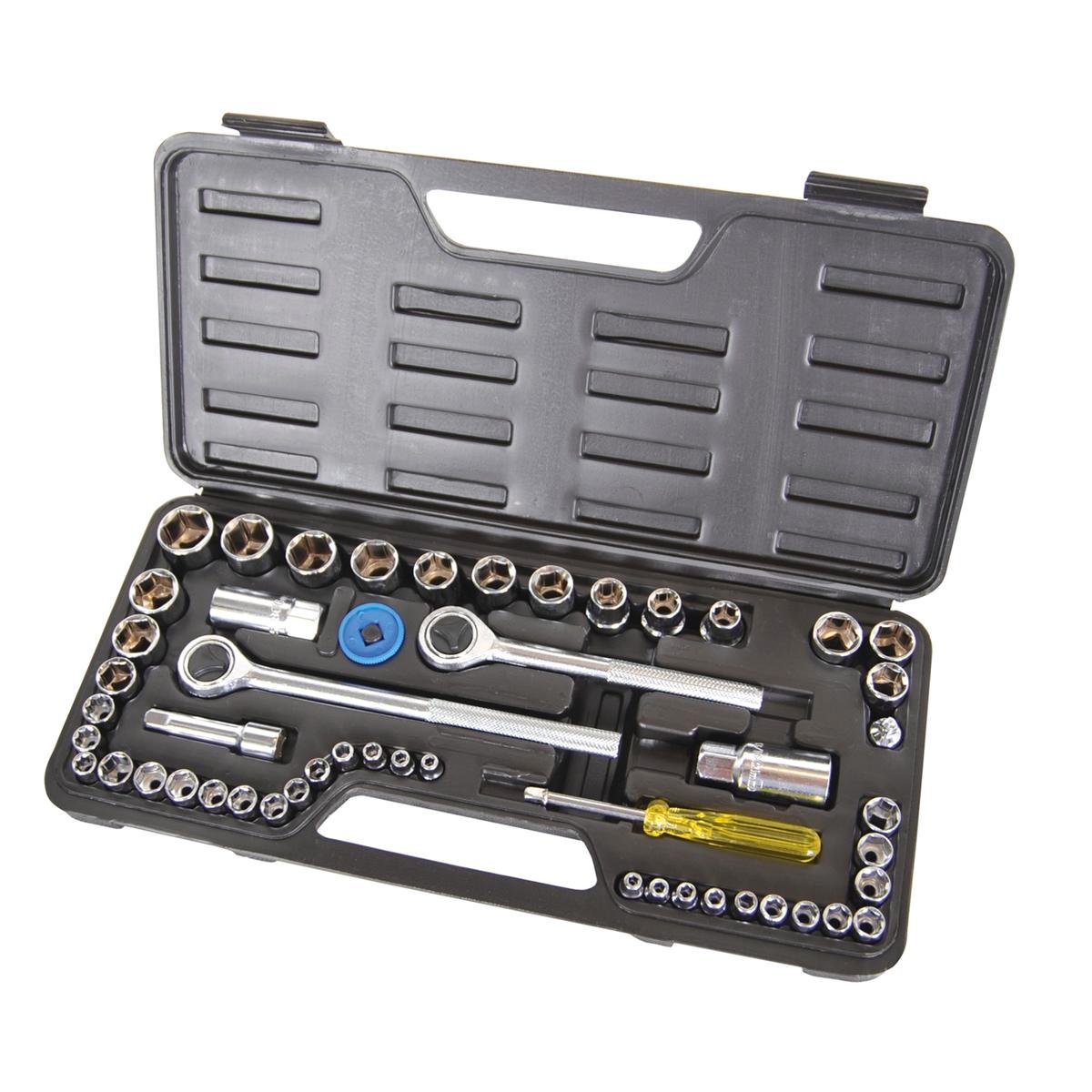 Supatool 52 Piece 1/4in 3/8in 1/2in Drive Socket Set