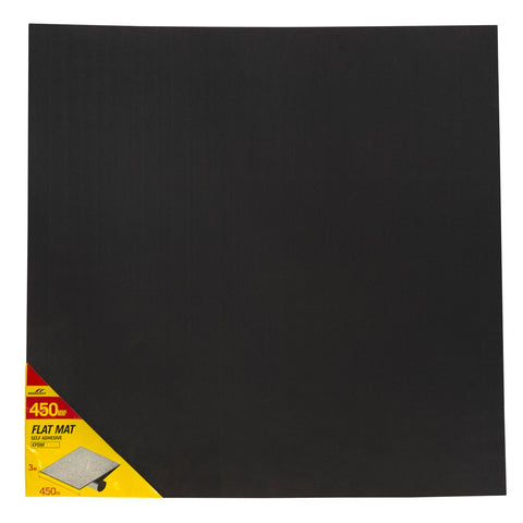 Moroday 450 x 450mm x 3mm Black EPDM Rubber Adhesive Mat
