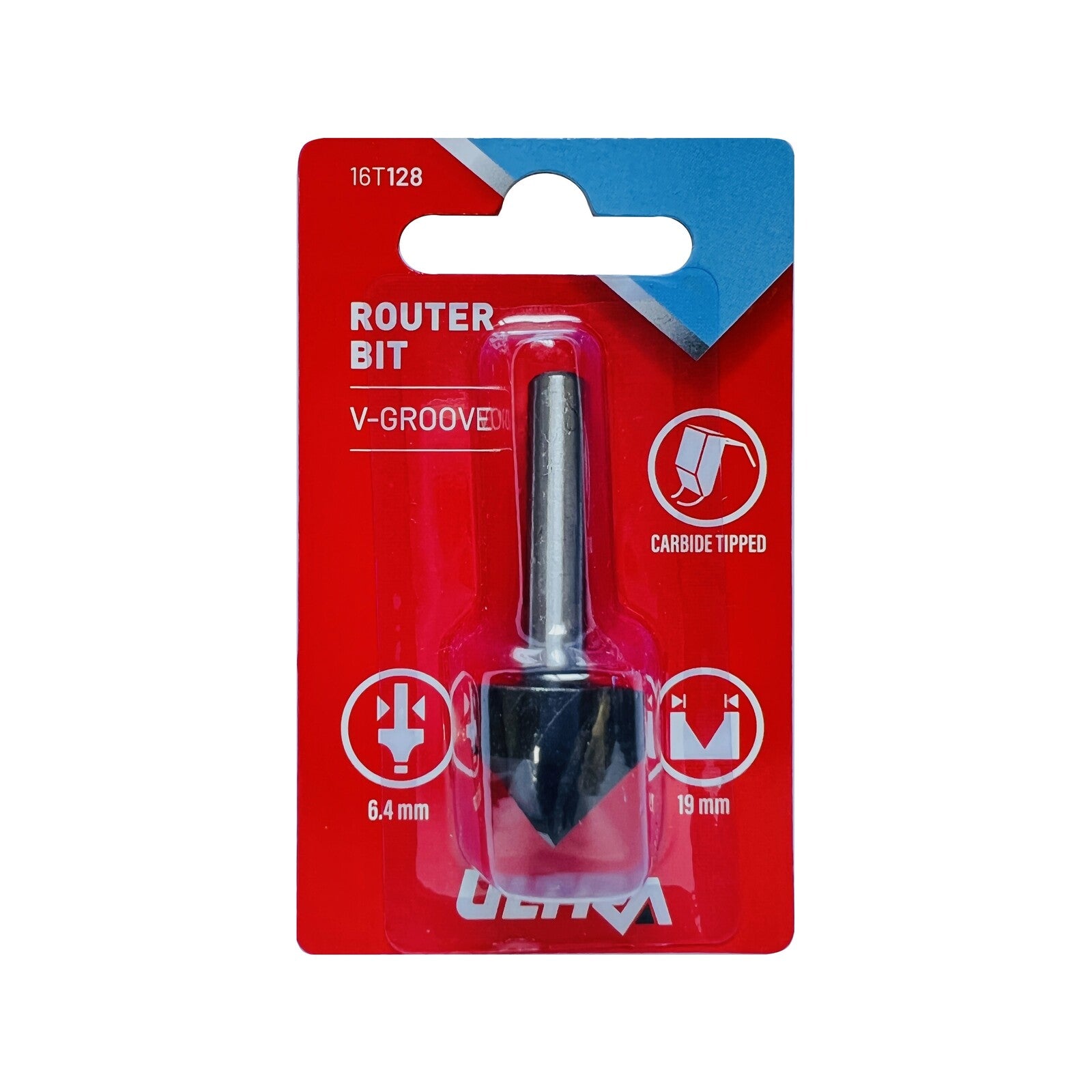 Ultra 6.4mm V Groove Tungsten Carbide Router Bit