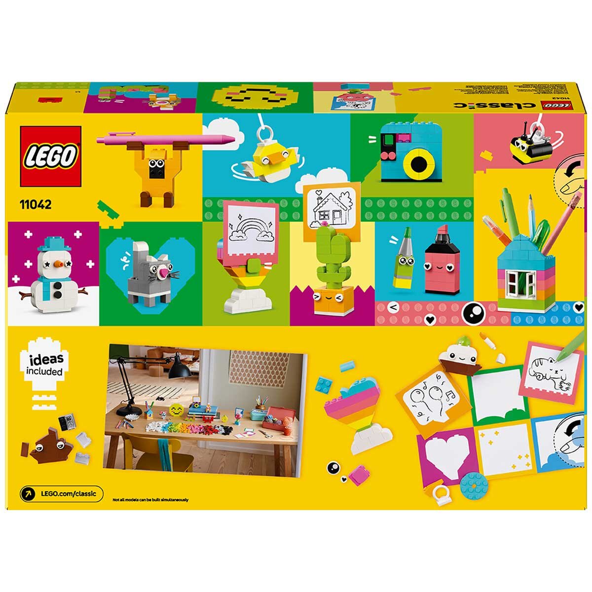 LEGO Classic Creative Happy Box Colourful Building Bricks Toy 11042 - SuperSaverAU - view 10