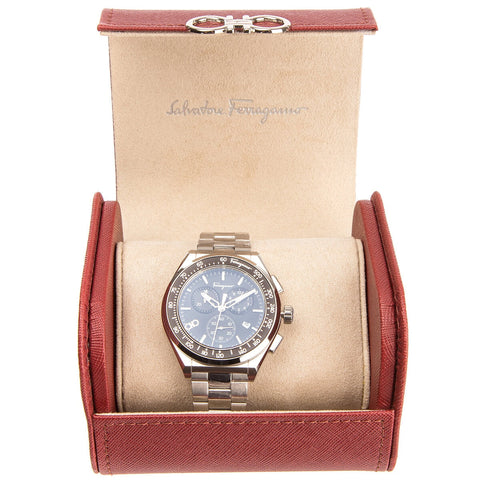 Salvatore Ferragamo 1898 Chrono Sport Guilloché Dial Men's Watch SFUI00821 - SuperSaverAU - view 1