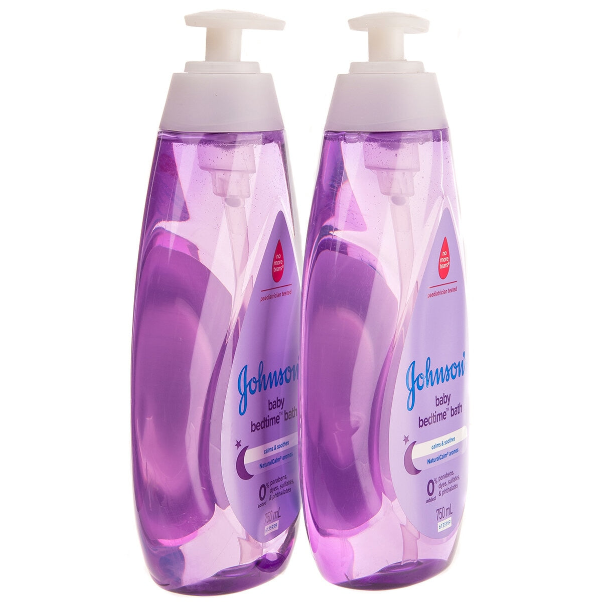 Johnson's Baby Bedtime Baby Bath 2 x 750ml - Soothing Formula with NaturalCalm Aromas - SuperSaverAU - view 2