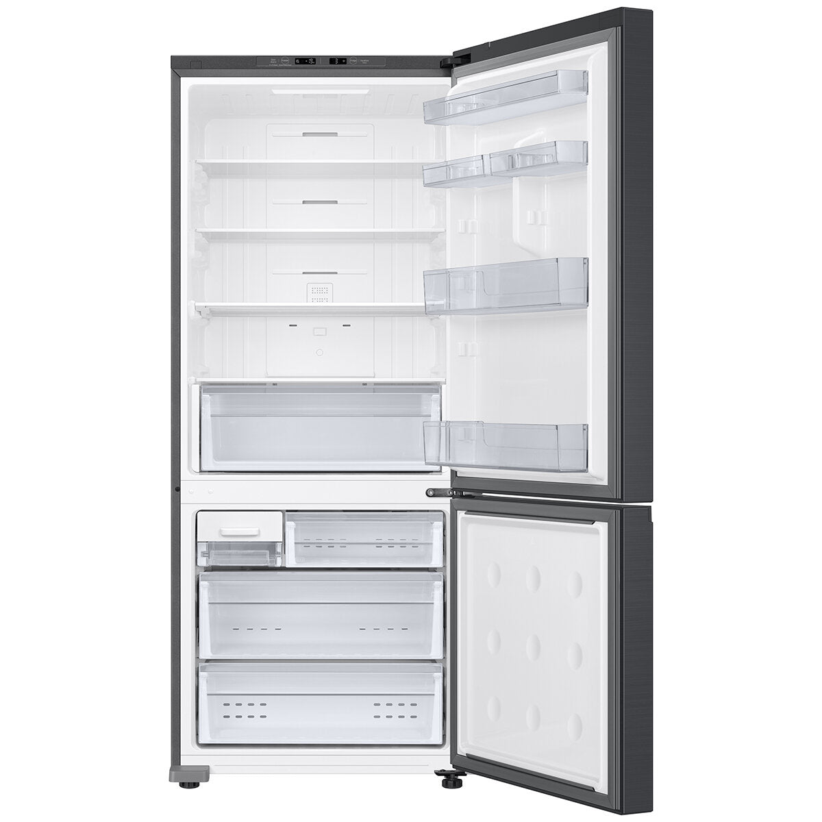 Samsung 427L Bottom Mount Fridge Black SRL4200B - SuperSaverAU - view 3