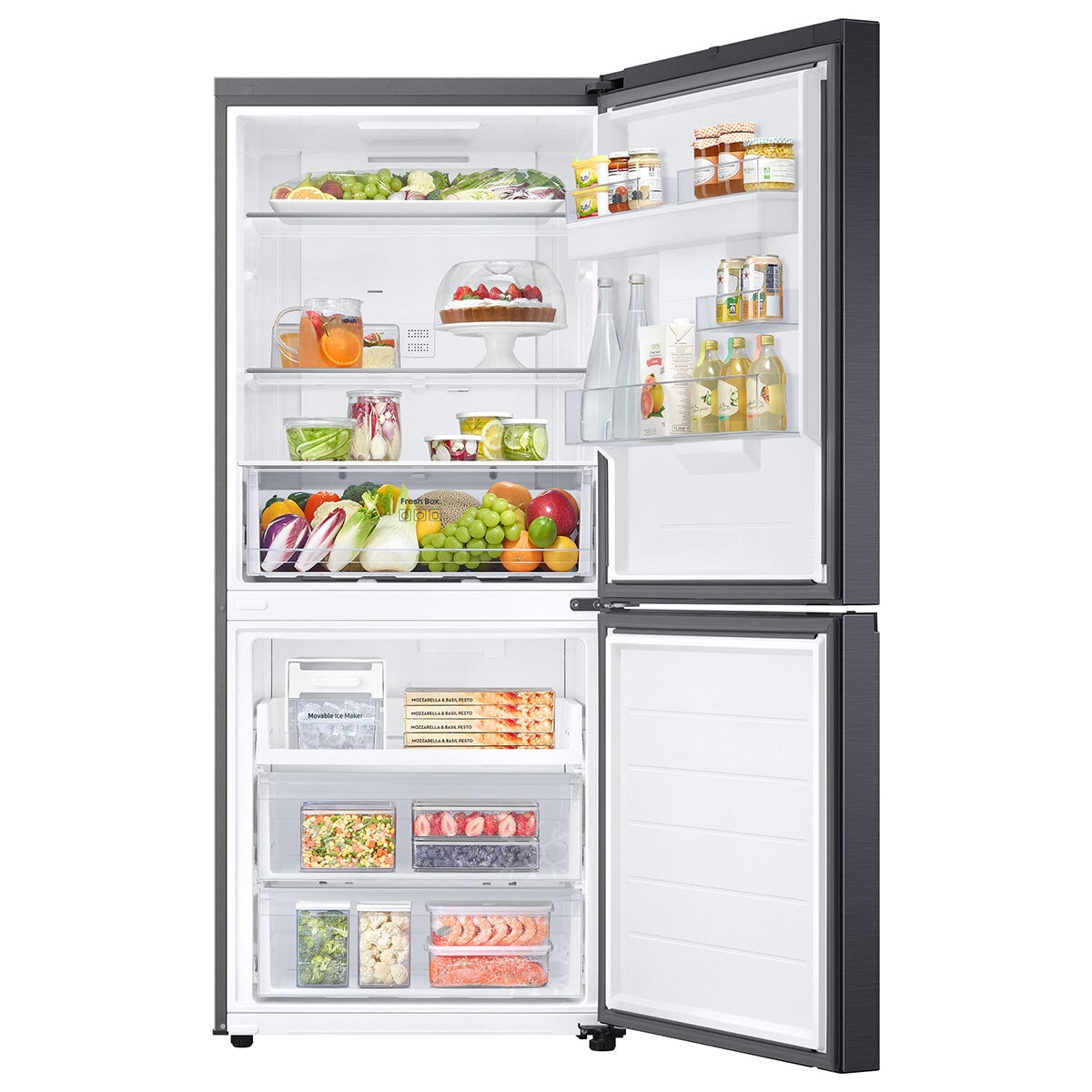 Samsung 455L Bottom Mount Fridge Black SRL4600BD - SuperSaverAU - view 5
