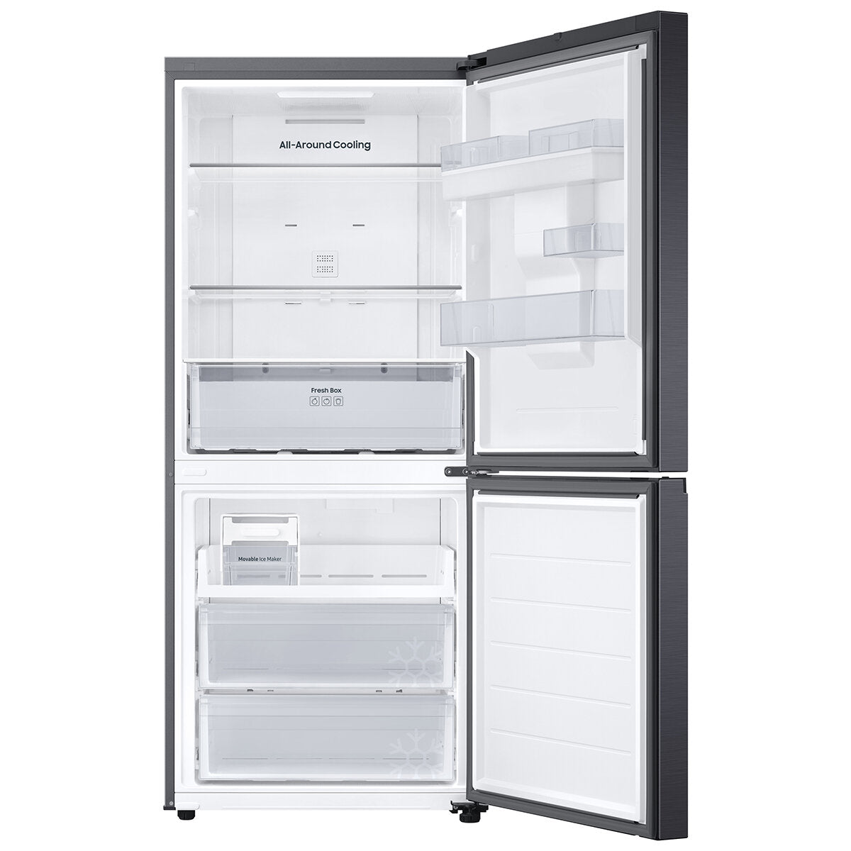 Samsung 455L Bottom Mount Fridge Black SRL4600BD - SuperSaverAU - view 4