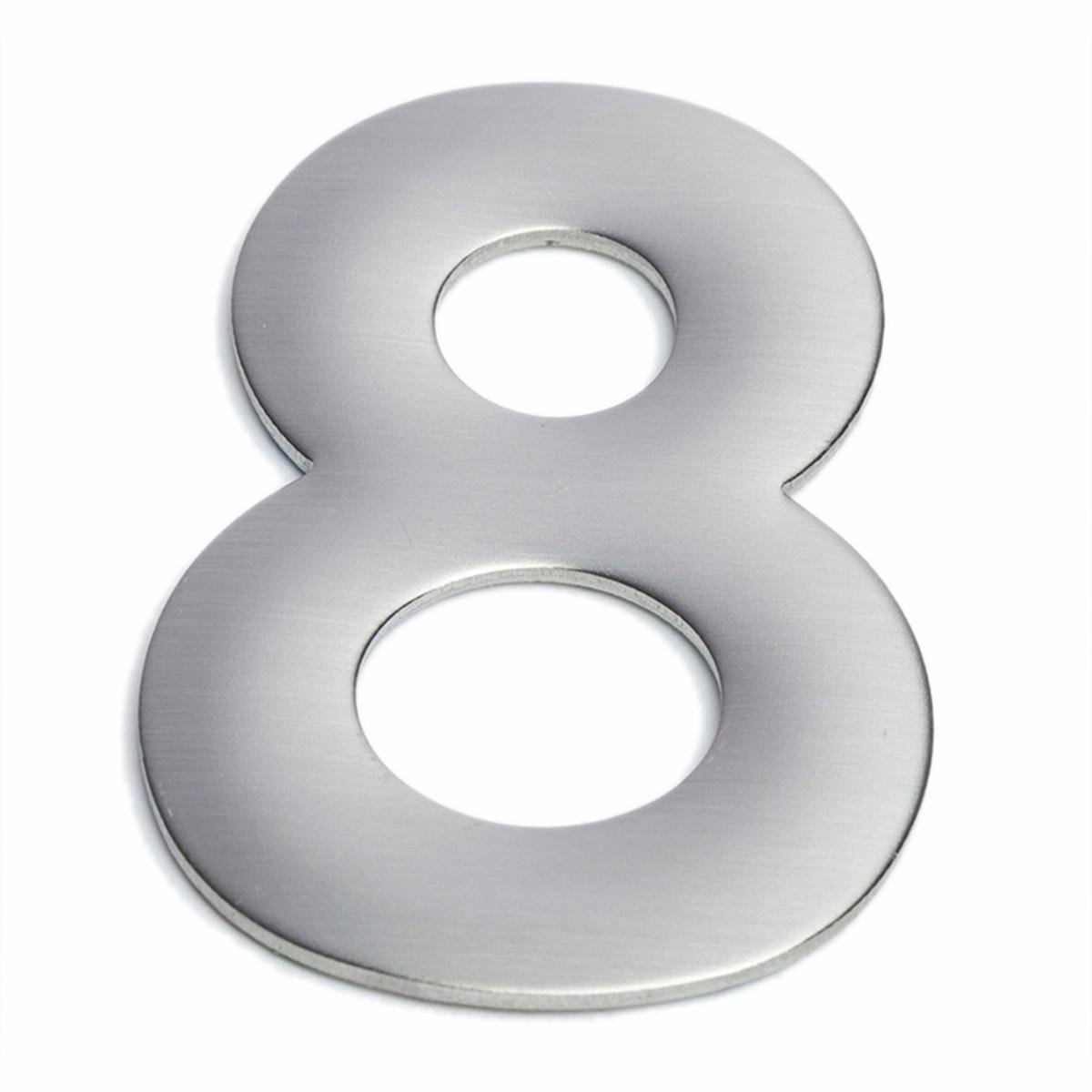 Sandleford Stainless Steel Self Adhesive House Number 8 - 75mm - SuperSaverAU - view 1