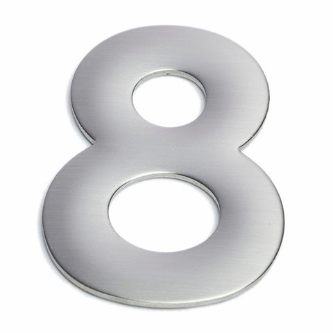 Sandleford 75mm Suburban Stainless Steel House Number 8 Self Adhesive