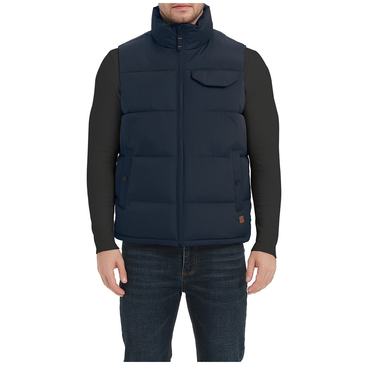 Hawke & Co Men's Puffer Vest Navy - SuperSaverAU - view 1