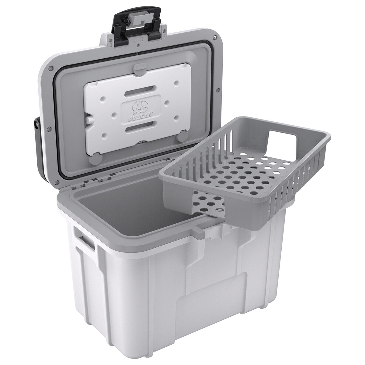 Pelican 7.57L Personal Cooler White/Grey with Removable Ice Pack & Inner Tray - SuperSaverAU - view 8