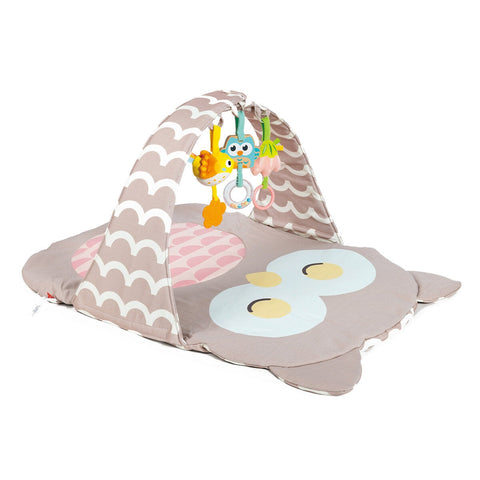 Hape Owl Bed Oscar Play Gym with Rattle Flower, Wooden Owl, and Squeaker Bird - SuperSaverAU - view 1