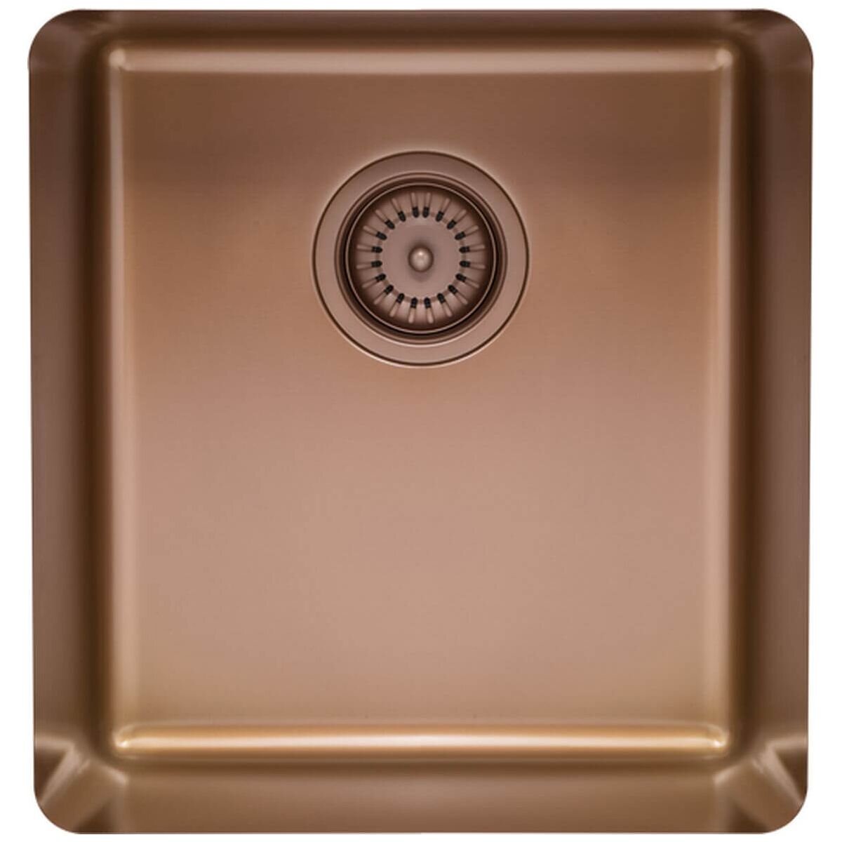 Titan Medium Single Bowl Sink - Aged Brass Finish, Top Mount, Undermount or Flush Mount - TSAB40