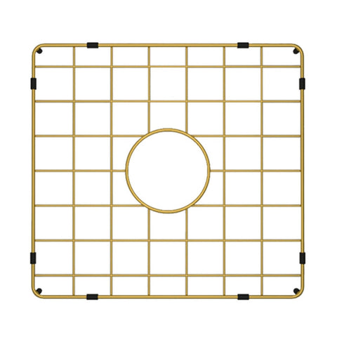 Turner Hastings Novi 85 Sink Grid - Stainless Steel, Brushed Brass Finish - NO851SSG-BB