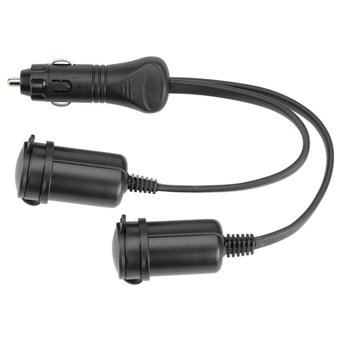 Narva 12/24V 20/10A Heavy Duty Adaptor - Auxiliary Plug to Twin Accessory Sockets