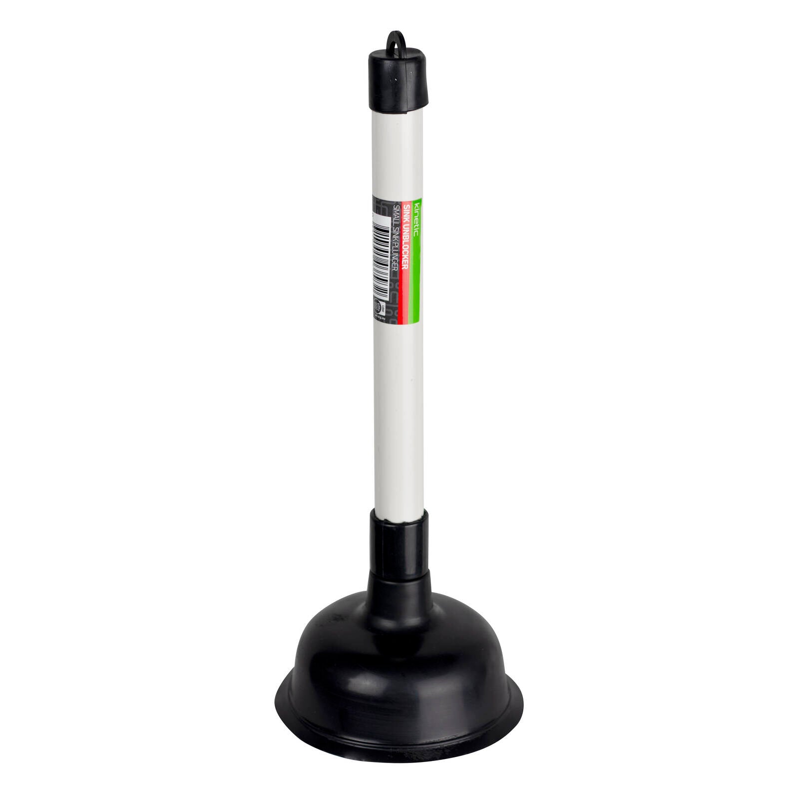 Kinetic Small Sink Plunger with Rubber Head for Drains