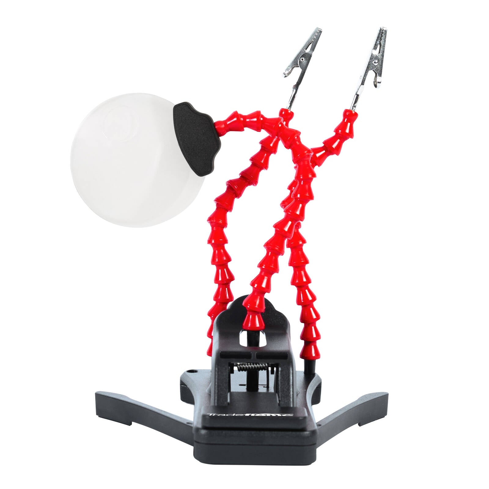 Tradeflame Helping Hand Magnetic Base with Dual Alligator Clips & 75mm Lens