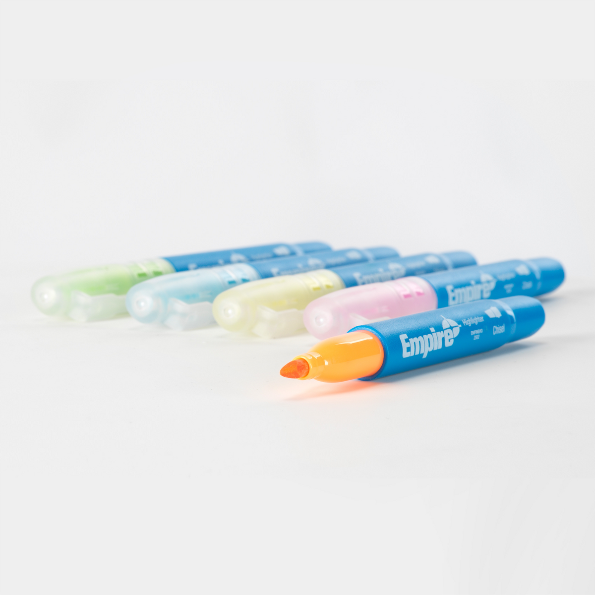 Empire 5 Piece Multi Coloured Highlighter Pack - 18.8mm x 186mm - Durable Ink - SuperSaverAU - view 4
