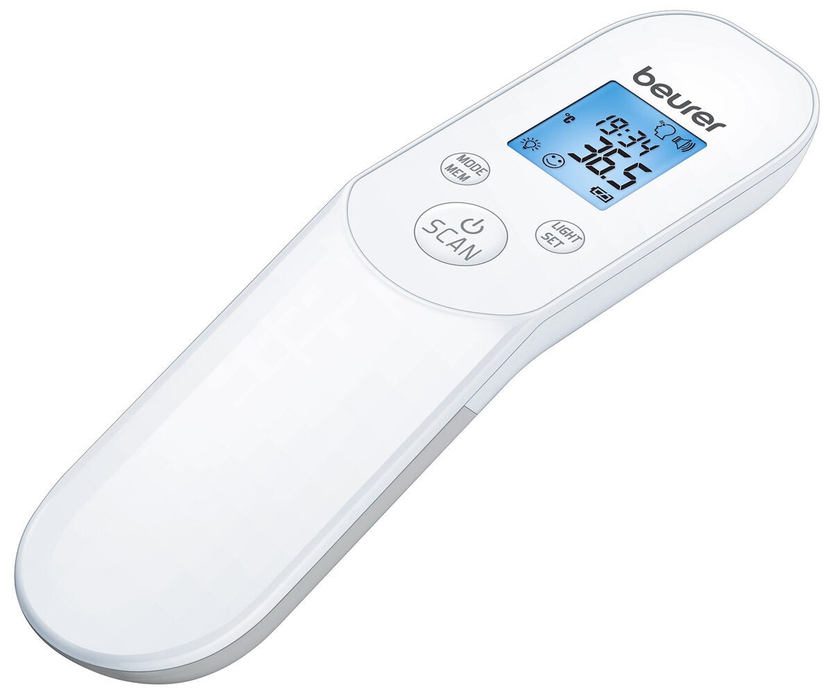 Beurer Multi Functional Non-Contact Infrared Thermometer - Body, Ambient and Surface Readings - FT85