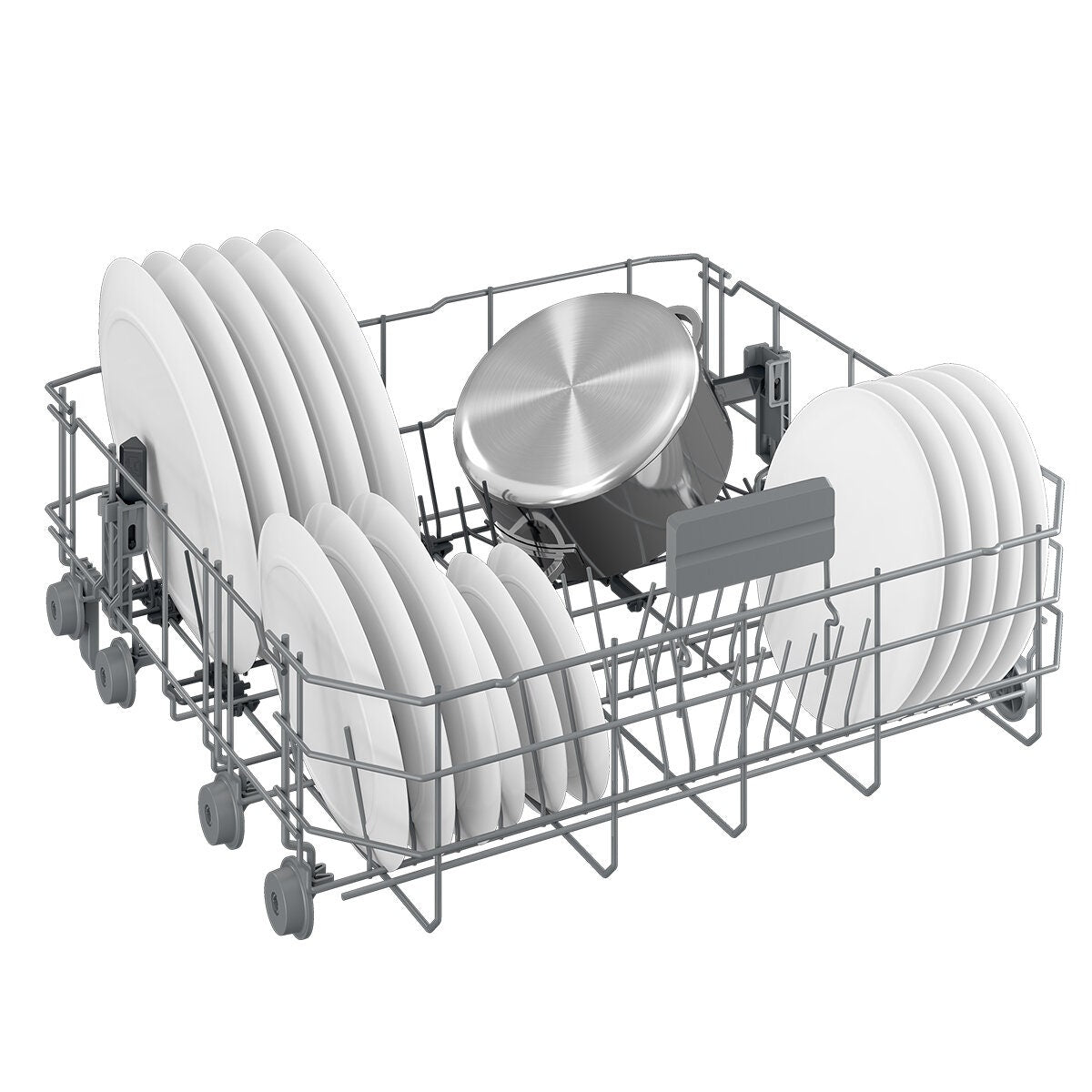 Beko 60cm Freestanding Dishwasher - 14 Place Settings, Stainless Steel, Auto Program, Steam Gloss - BDFB1430X