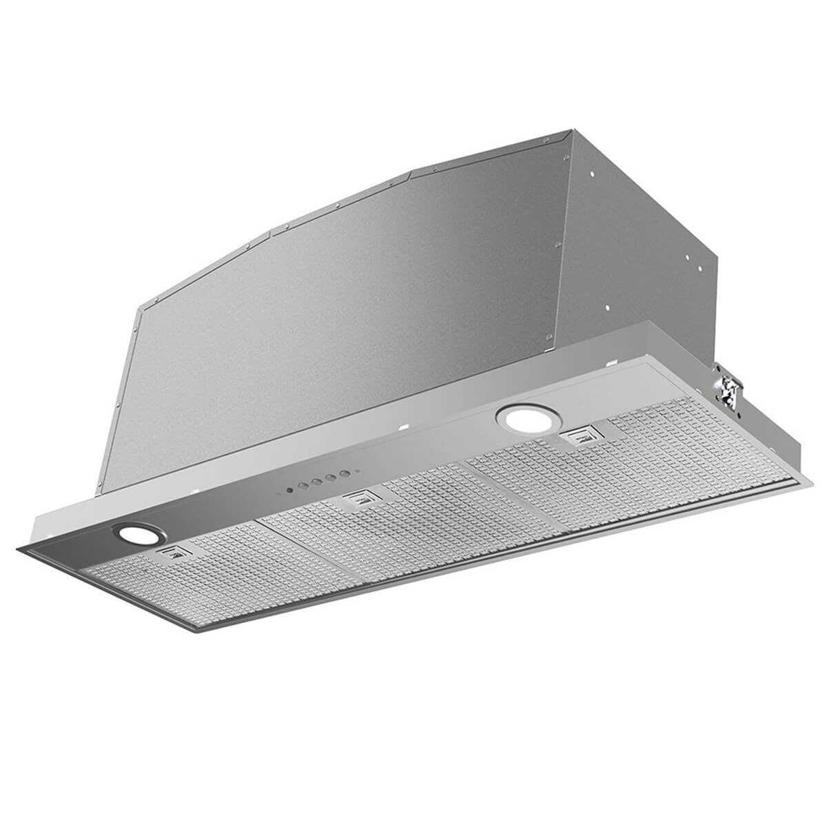 Smeg 90cm undermount rangehood - brushed stainless steel, 3 filters, 750m³/h airflow - SHU971X