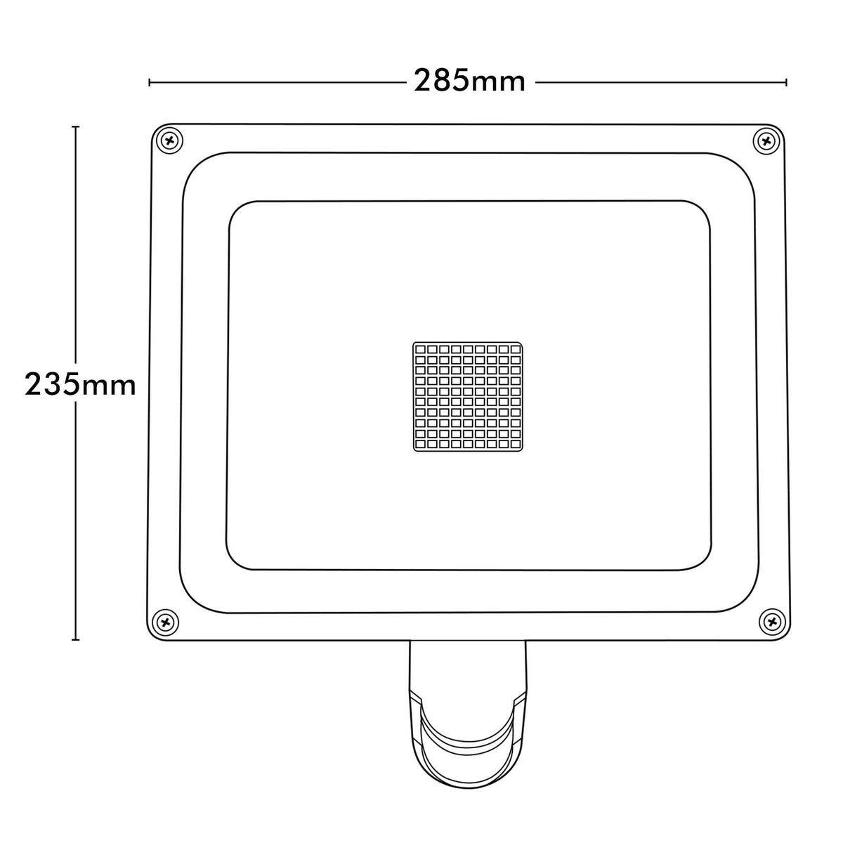 Brilliant Ranger III 50W LED Sensor Flood Light Motion Sensing Outdoor Grey 20867/08
