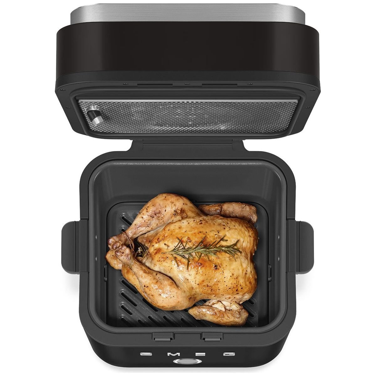 Smeg Retro Style 7.3L Air Fryer - Matte Black Finish, Crispy and Juicy+Crispy Modes - AFC01BLMAU