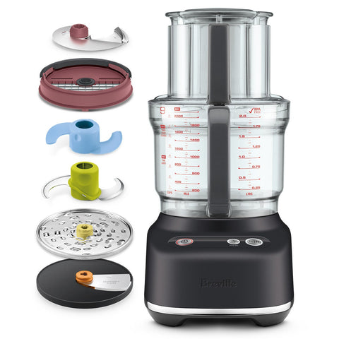 Breville the Paradice 9 food processor - Paradice Kit dicing, 605W, Black Truffle - BFP638BTR