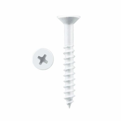Pinnacle White Countersunk Timber Screw 3.5 x 20mm 30 Pack - SuperSaverAU - view 1