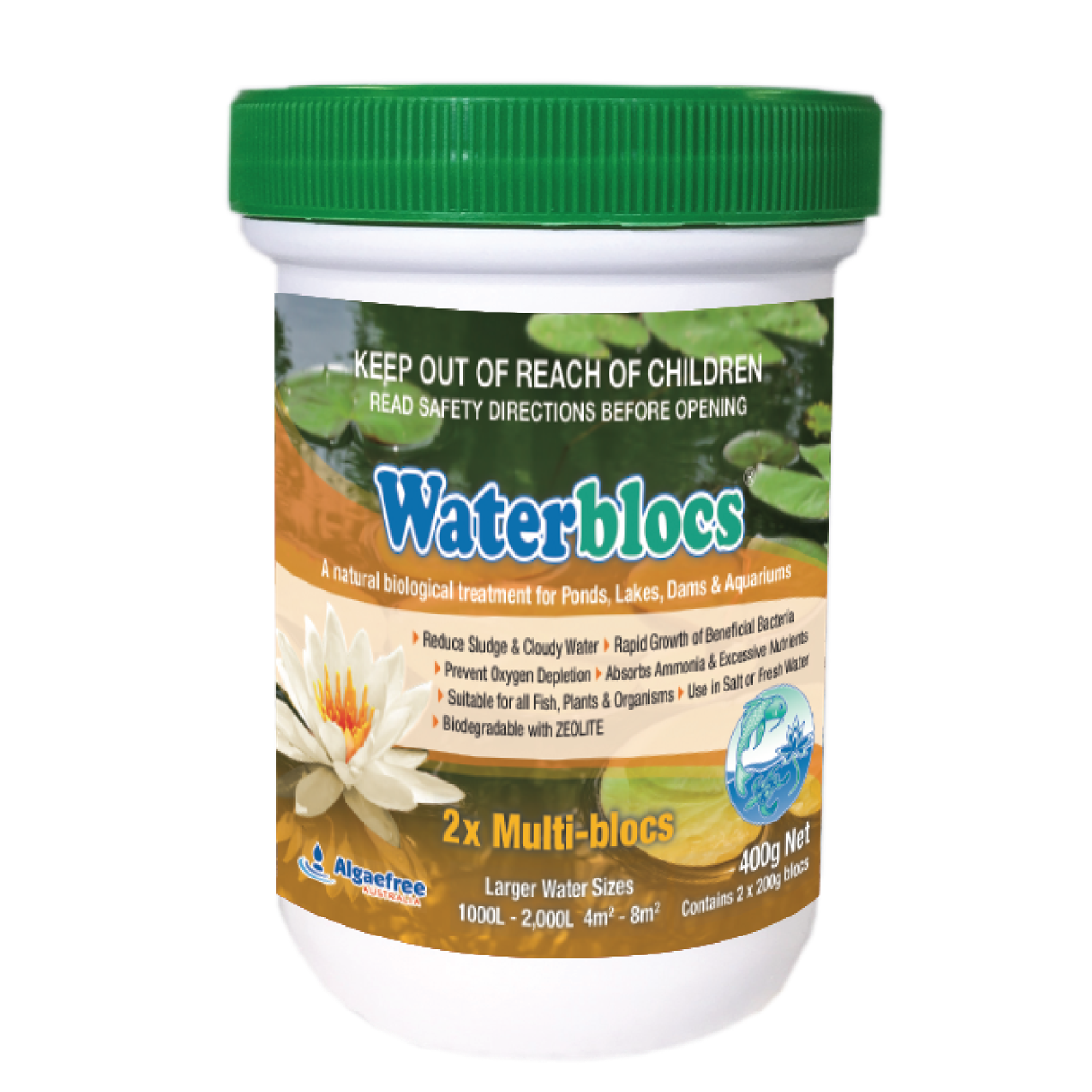 Algaefree 400g Waterbloc Biological Block Water Treatment