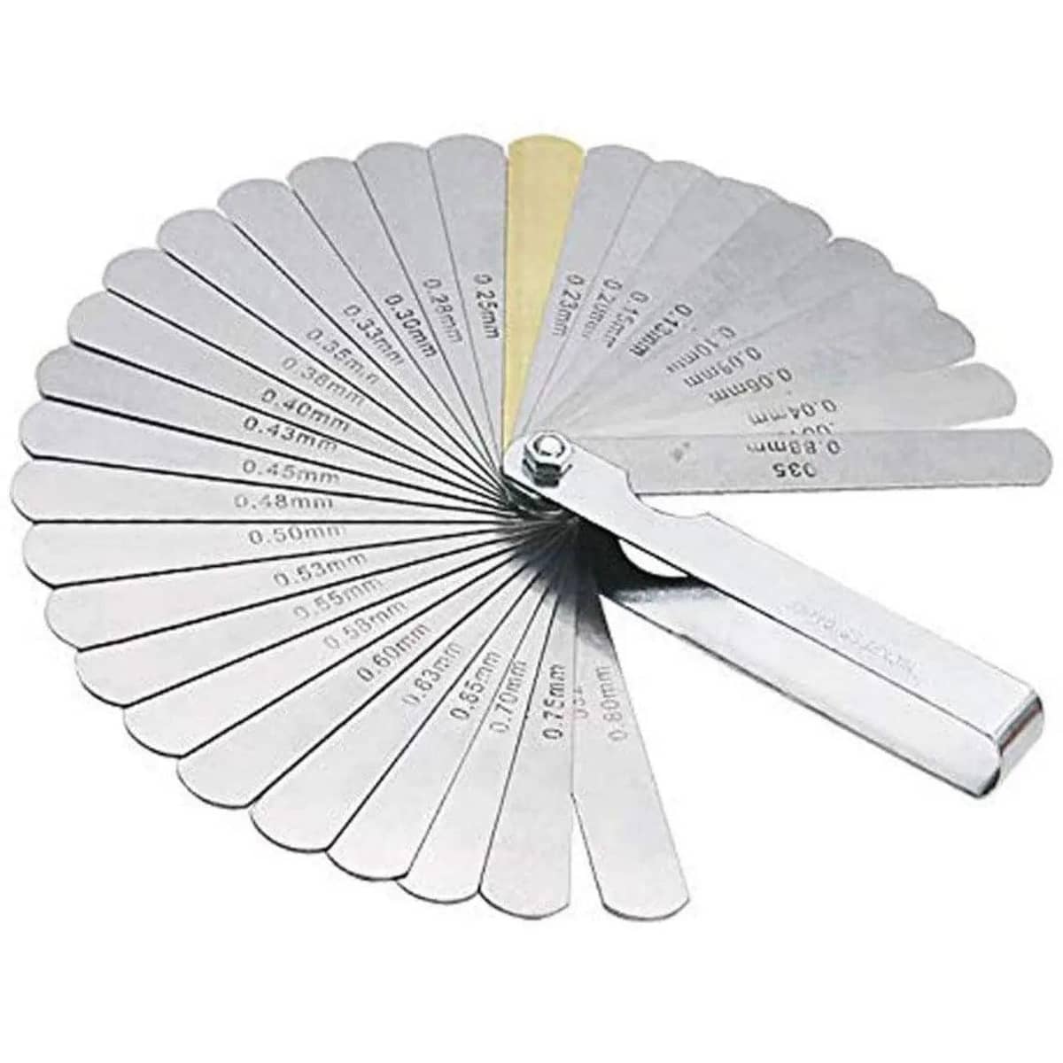 32 Blade Feeler Gauge Dual Marked Metric and Imperial Thickness Gap Tool - view 2