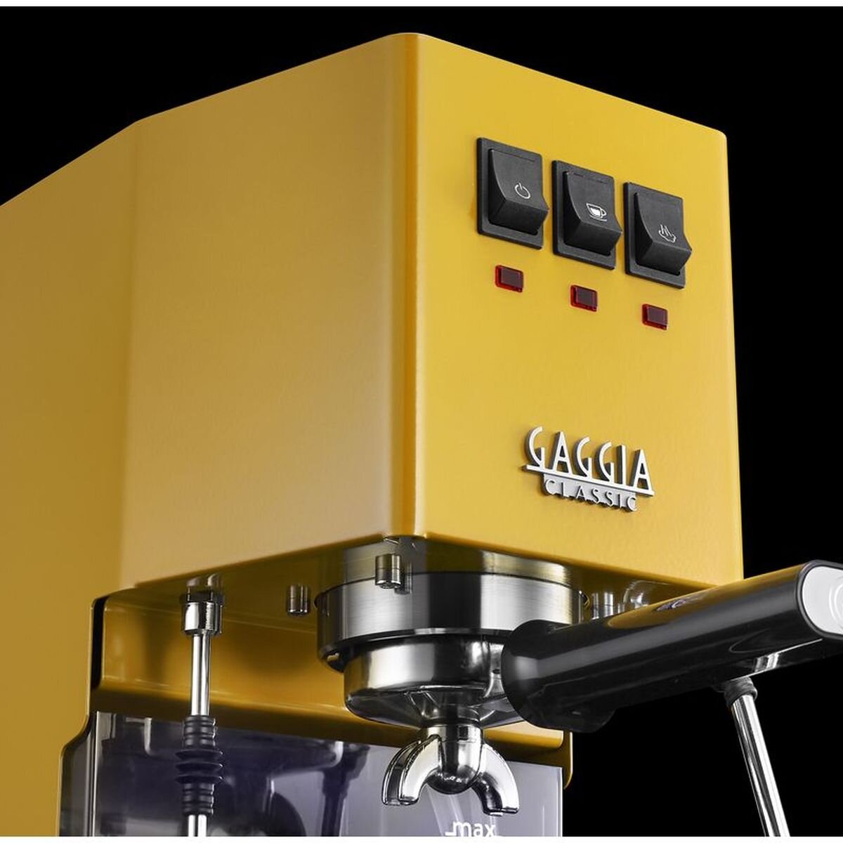 Gaggia Classic E24 Coffee Machine and MDF55 Grinder Bundle - Yellow - Flat Burr Grinder - DMGNCEVOYELBUN