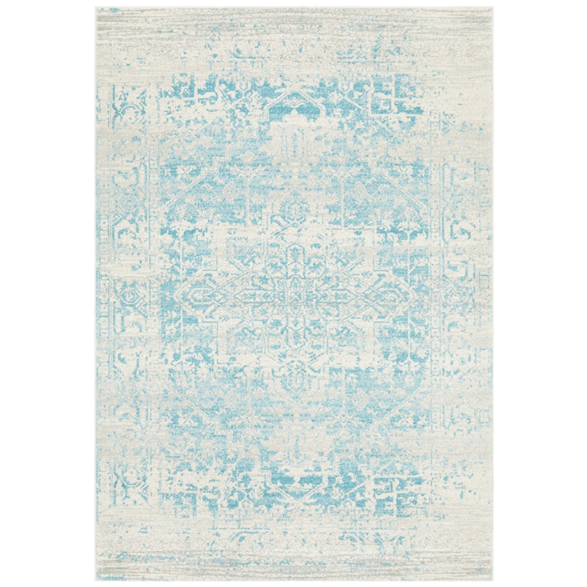 Rug Culture Evoke 253 White/Blue Indoor Rug 290 x 200cm - SuperSaverAU - view 1